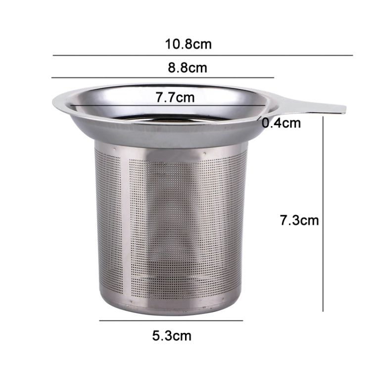 304 Stainless Steel Teapot Flat Bottom High Density Strainer With Handle