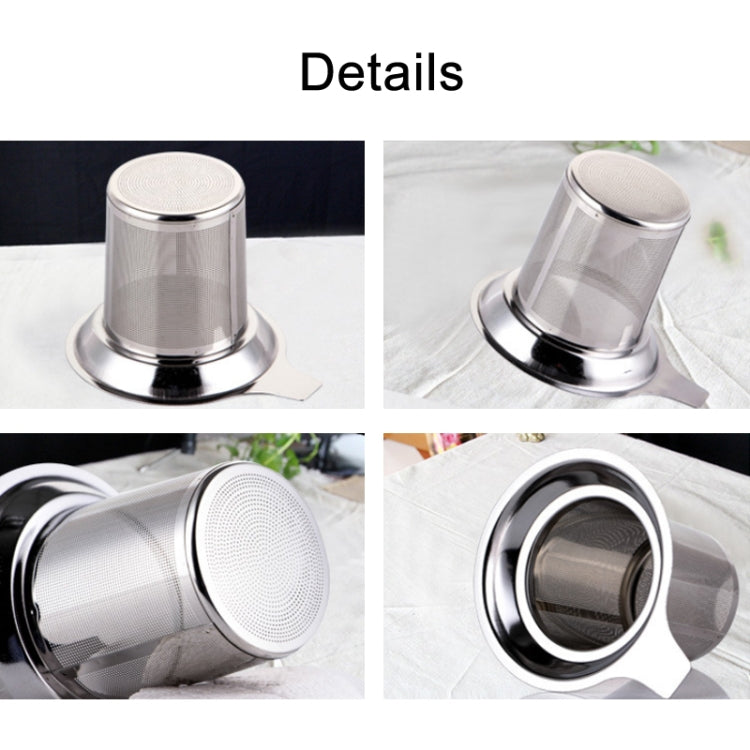 304 Stainless Steel Teapot Flat Bottom High Density Strainer With Handle