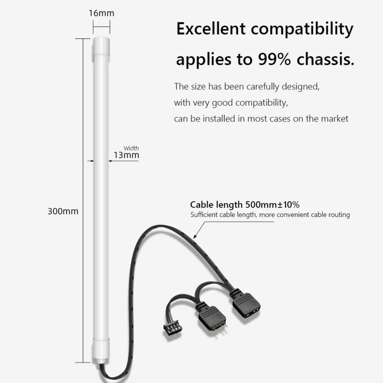 ARGB Chassis Light Bar Computer Decorative Silicone LED Lamp Strip