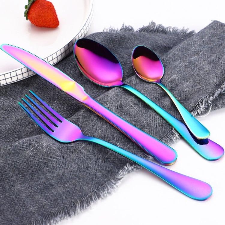 4PCS/Set Stainless Steel Western Steak Fork Spoon Knife Set