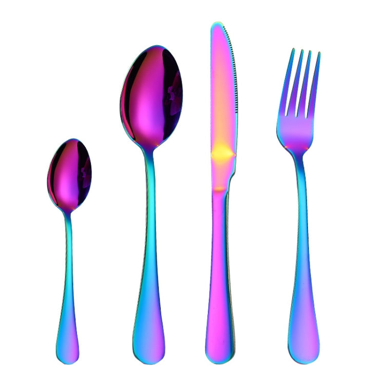 4PCS/Set Stainless Steel Western Steak Fork Spoon Knife Set