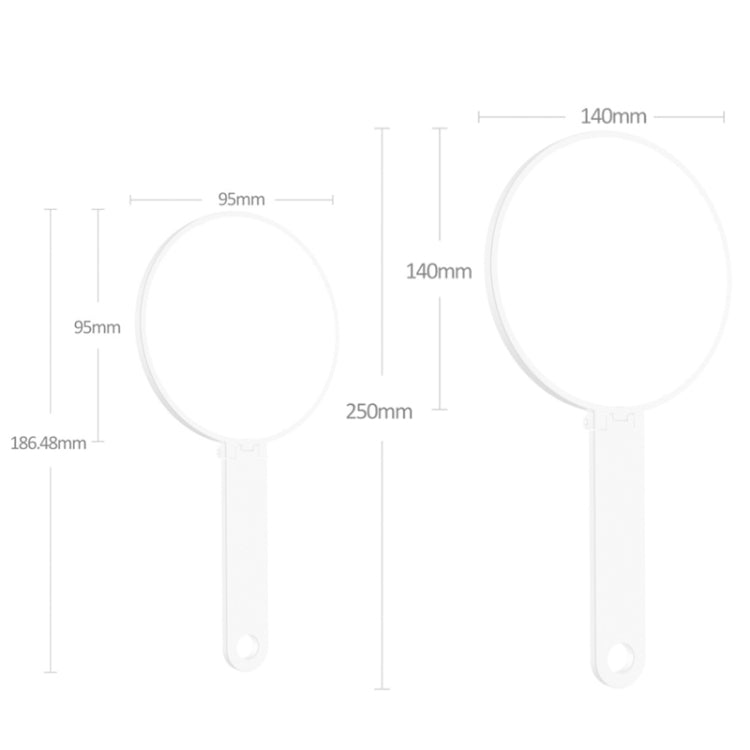 Handheld Small Mirror Portable Folding Mini Pocket Makeup Mirror