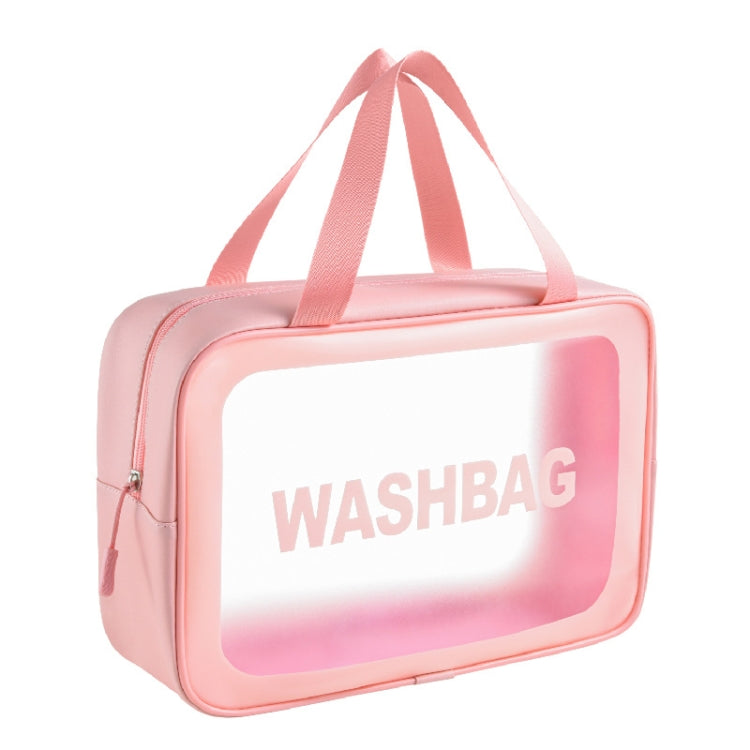 PVC Transparent Waterproof Portable Cosmetic Bag, Size: