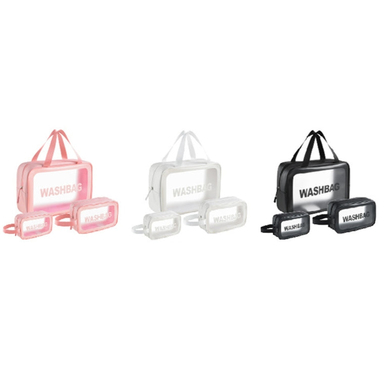 PVC Transparent Waterproof Portable Cosmetic Bag, Size: