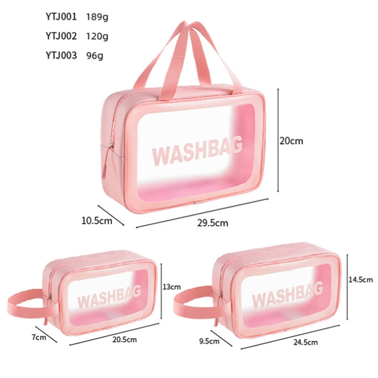 PVC Transparent Waterproof Portable Cosmetic Bag, Size: