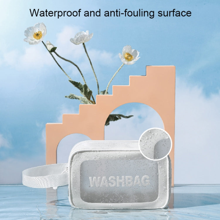 PVC Transparent Waterproof Portable Cosmetic Bag, Size:
