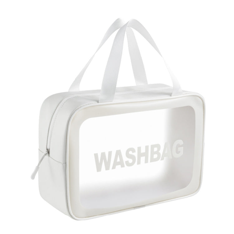 PVC Transparent Waterproof Portable Cosmetic Bag, Size: