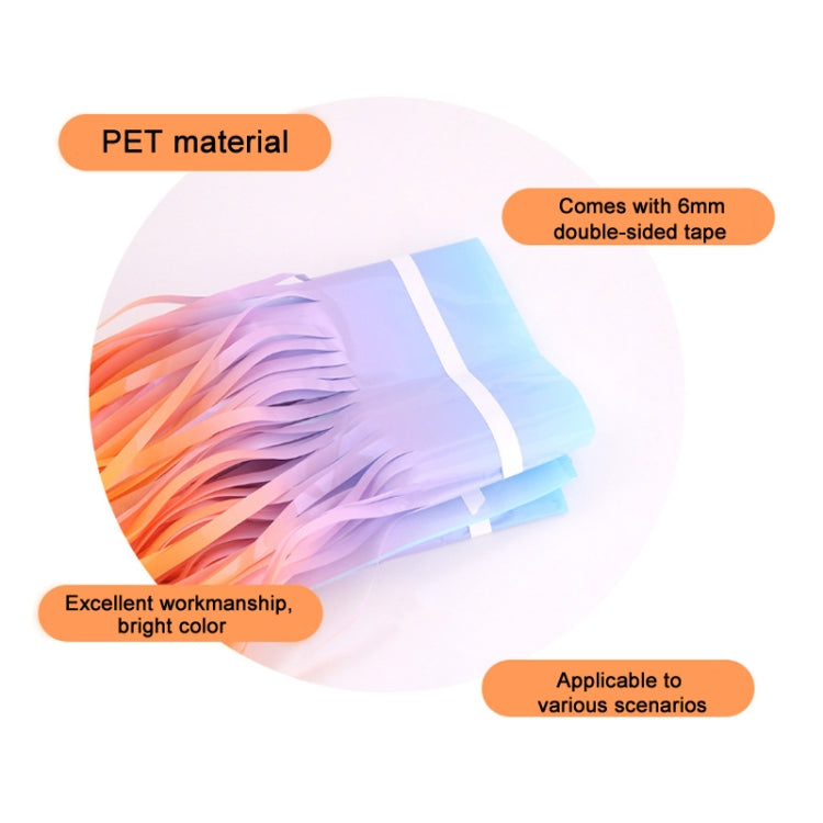 2 PCS 2M Birthday Party Decoration Background Rain Curtain