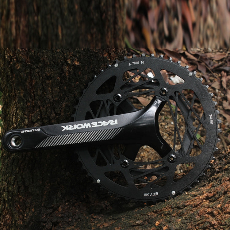 RACEWORK RKRFA Road Bike Aluminum Alloy 22-speed Crankset, Spec: