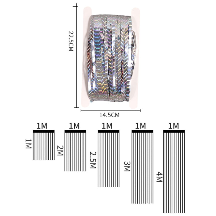 2 PCS Laser Rain Curtain Birthday Party Background Wall Decoration, Color: 2M Light Blue