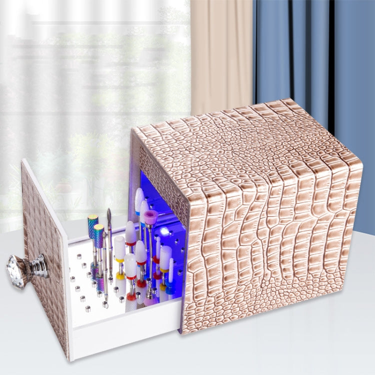 Dustproof Blue Light Disinfection Nail Polisher Storage Box