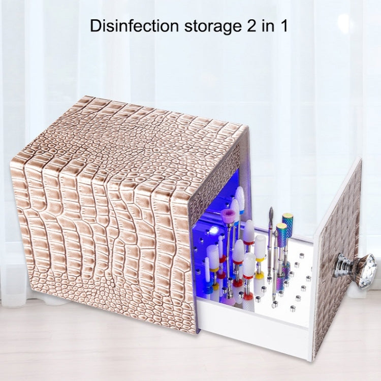 Dustproof Blue Light Disinfection Nail Polisher Storage Box