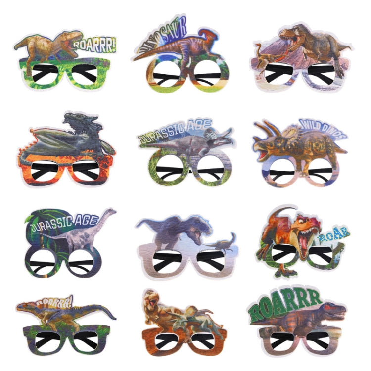 3 PCS Dinosaur Funny Glasses Birthday Party Decoration Photo Props