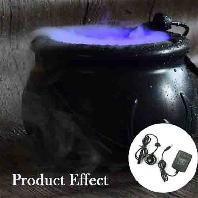 Halloween Witch Barrel Pumpkin Smoker Scene Arrangement