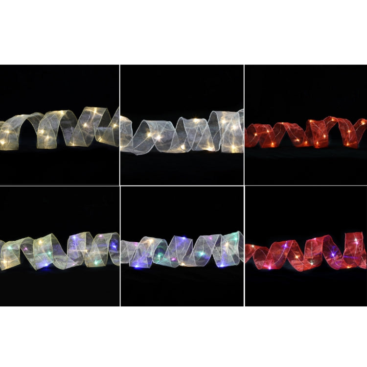 Christmas Ornament Double Light Board Yarn Ribbon String Lights