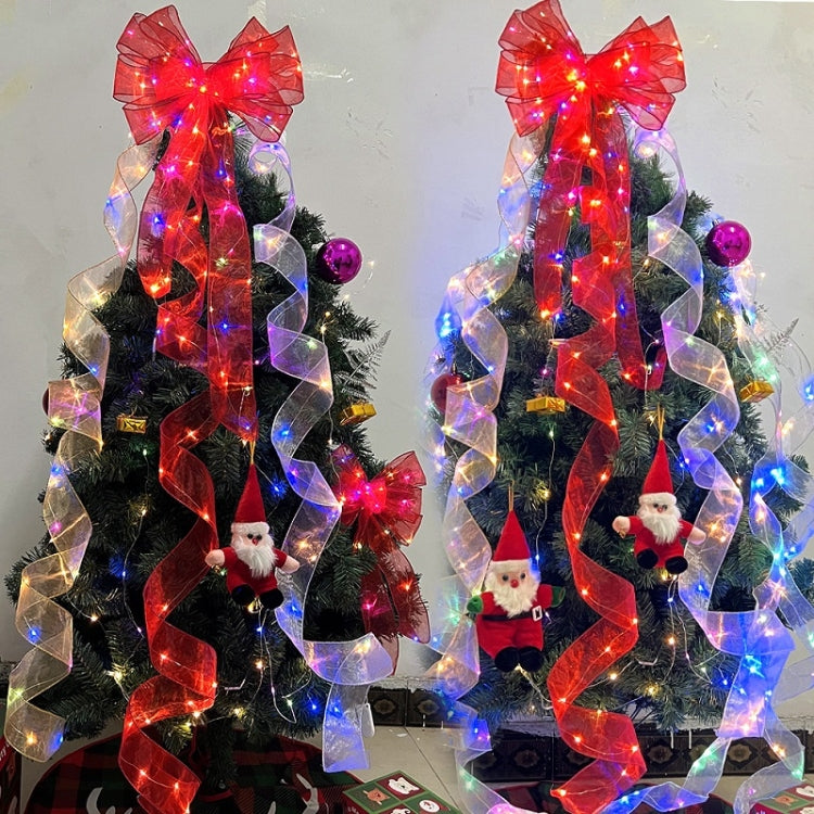 Christmas Ornament Double Light Board Yarn Ribbon String Lights