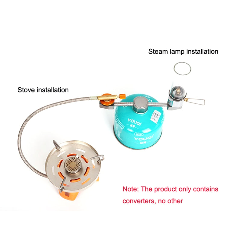 2 In 1 Outdoor Camping Aluminum Alloy Gas Tank Conversion Head Tool