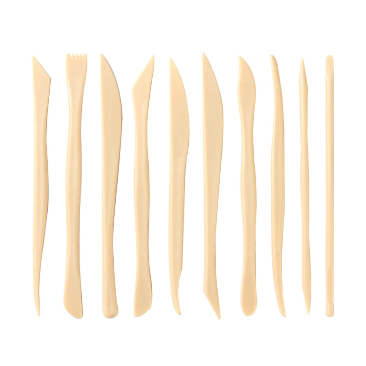 2 Sets 10 In 1  Imitation Wood Clay Sculpture Multi-combination Carving Knife Pottery Tool