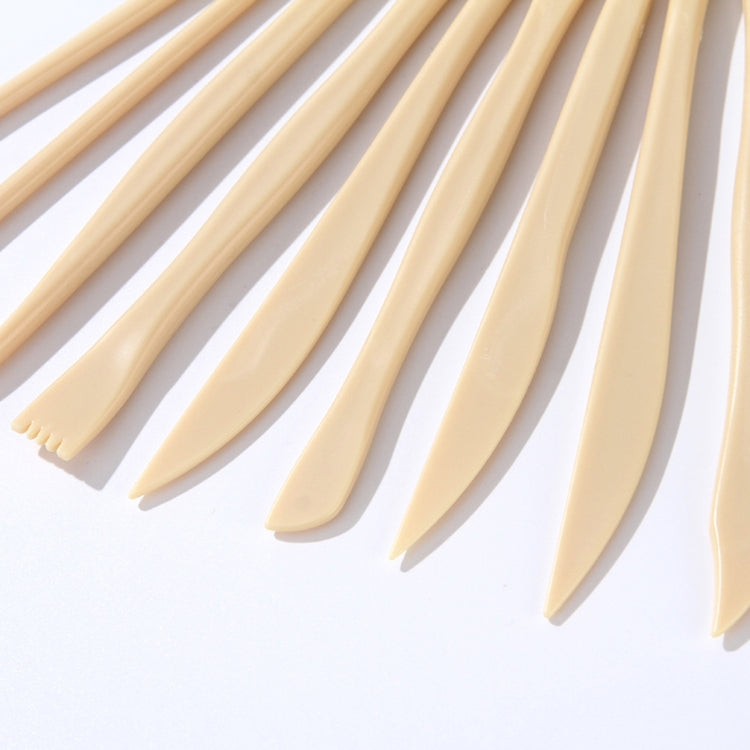 2 Sets 10 In 1  Imitation Wood Clay Sculpture Multi-combination Carving Knife Pottery Tool