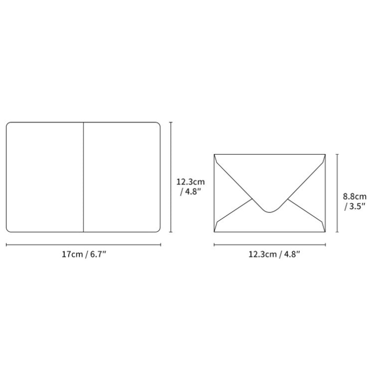 10 PCS Retro Hollow Kraft Blessing Card with Envelope