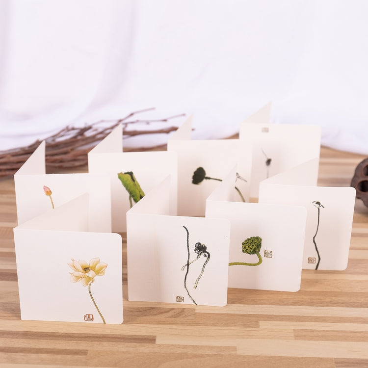 10 PCS Chinese Style Holiday Greeting Card