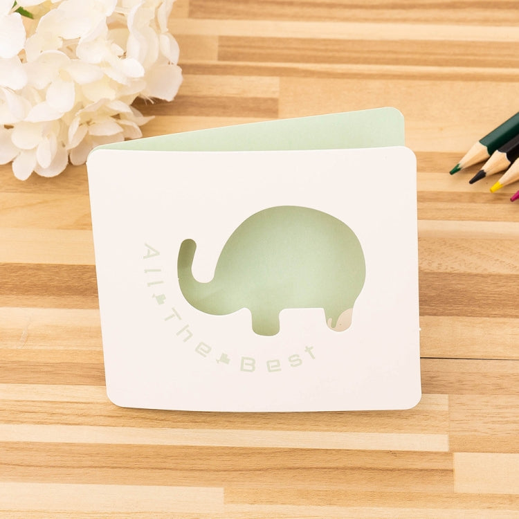 10 PCS Cute Hollow Cartoon Greeting Card