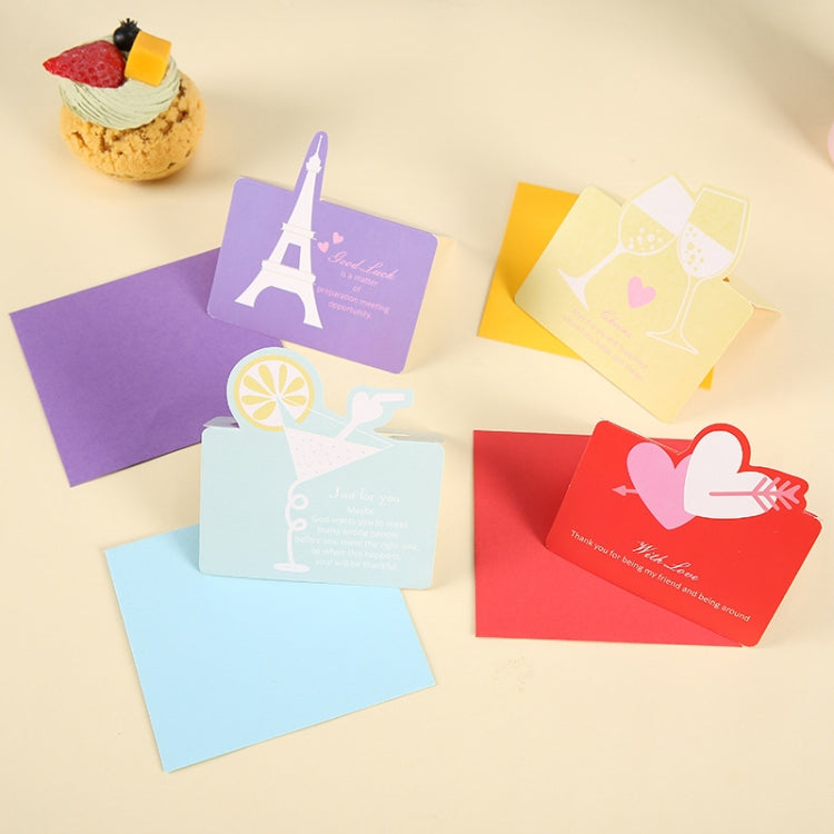 100 PCS Three-dimensional Hollow Greeting Cards