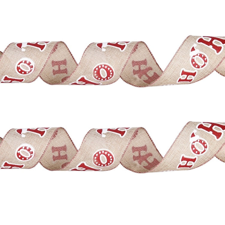 Christmas Letters DIY Imitation Linen Roll Decoration Gift Material Pack