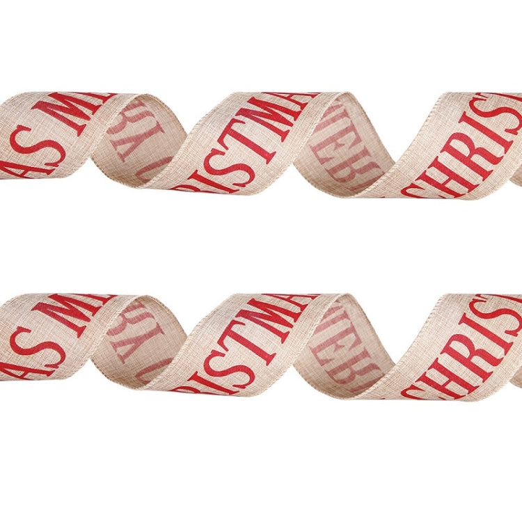 Christmas Letters DIY Imitation Linen Roll Decoration Gift Material Pack