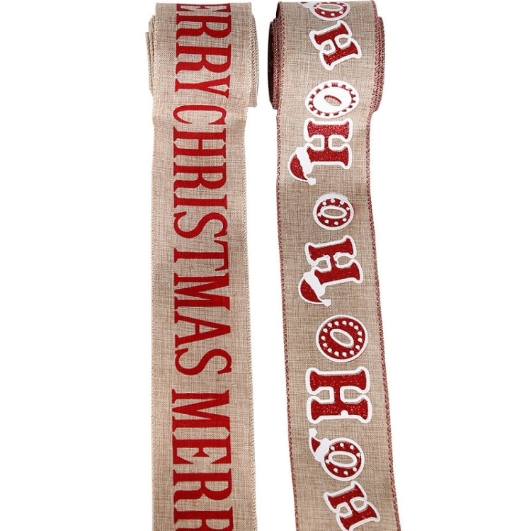Christmas Letters DIY Imitation Linen Roll Decoration Gift Material Pack