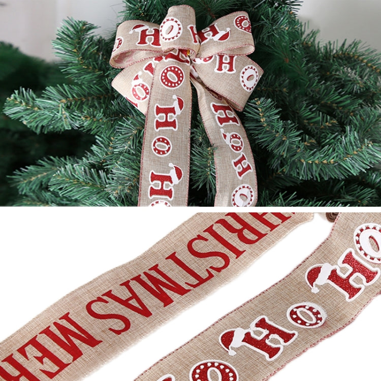 Christmas Letters DIY Imitation Linen Roll Decoration Gift Material Pack