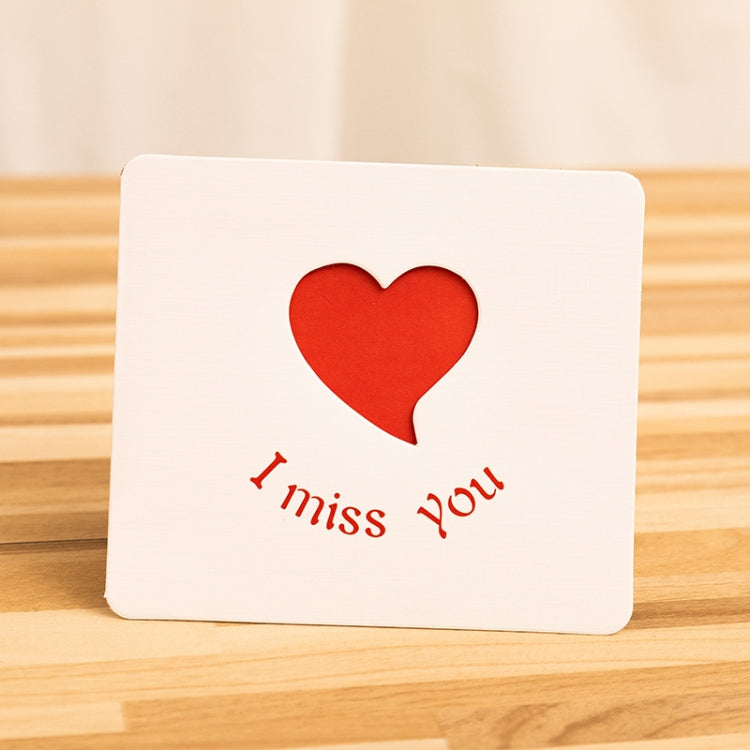 10 PCS Hollow Cartoon Greeting Card