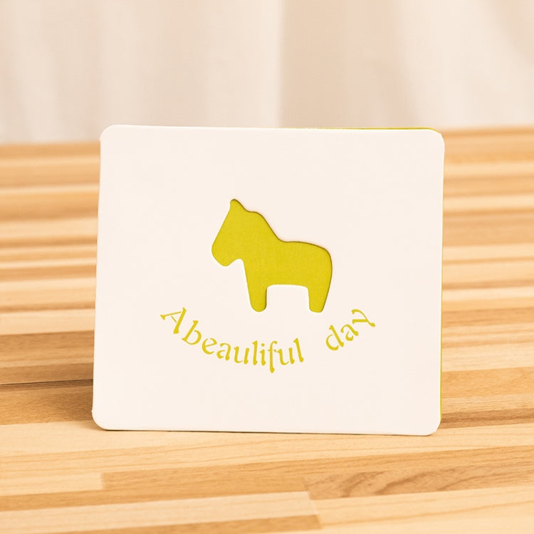 10 PCS Hollow Cartoon Greeting Card