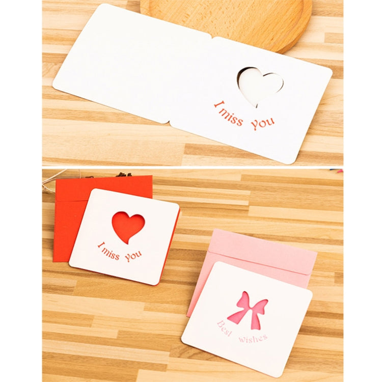 10 PCS Hollow Cartoon Greeting Card