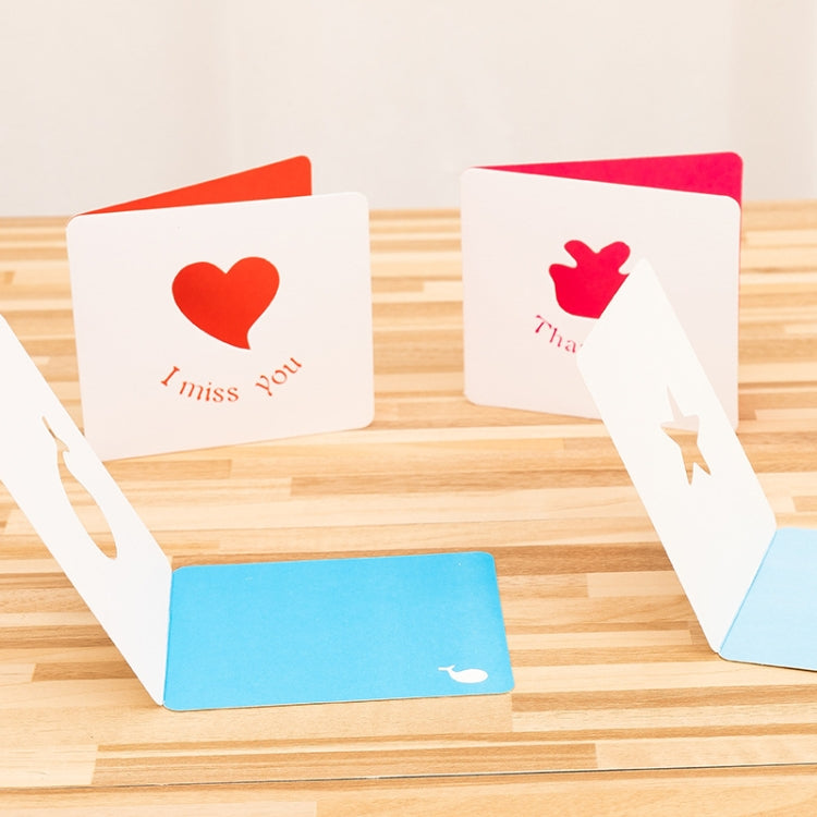 10 PCS Hollow Cartoon Greeting Card