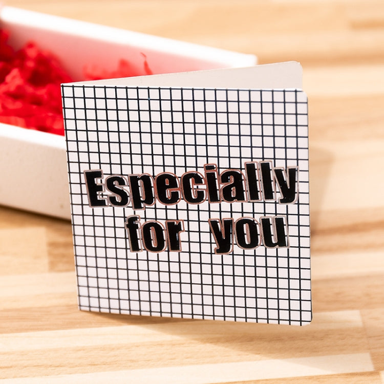 10 PCS Square Bronzing Color Print Thanks Greeting Cards