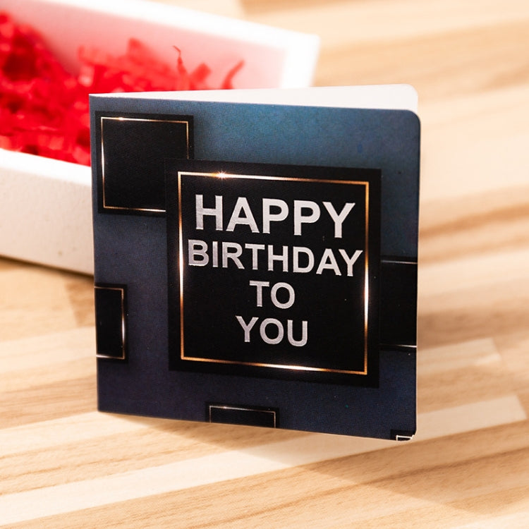 10 PCS Square Bronzing Color Print Thanks Greeting Cards