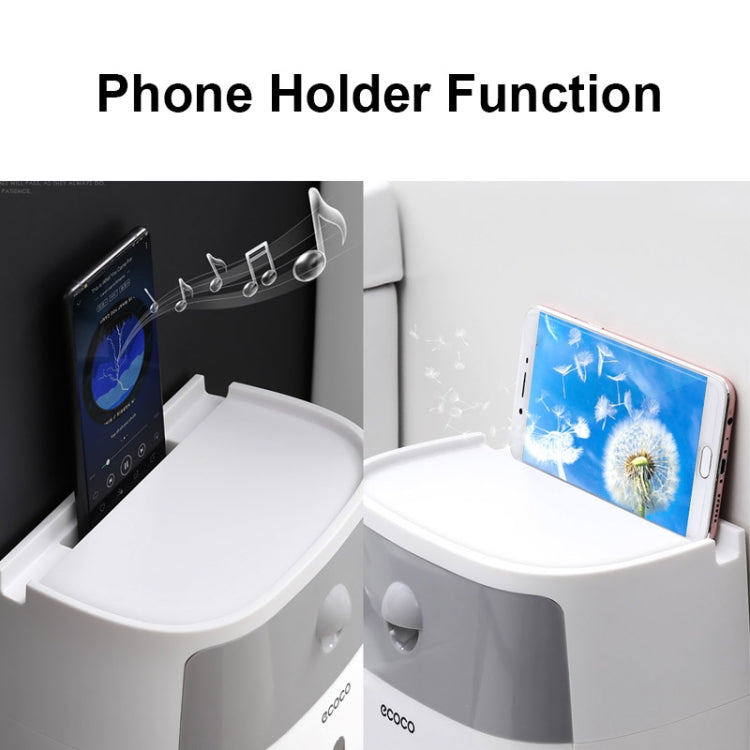 ECOCO E1804 Toilet Multifunctional Double-layers Tissue Rack