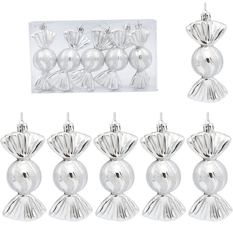 5PCS/Box Christmas Decoration Electroplating Candy Props Gift Box Props