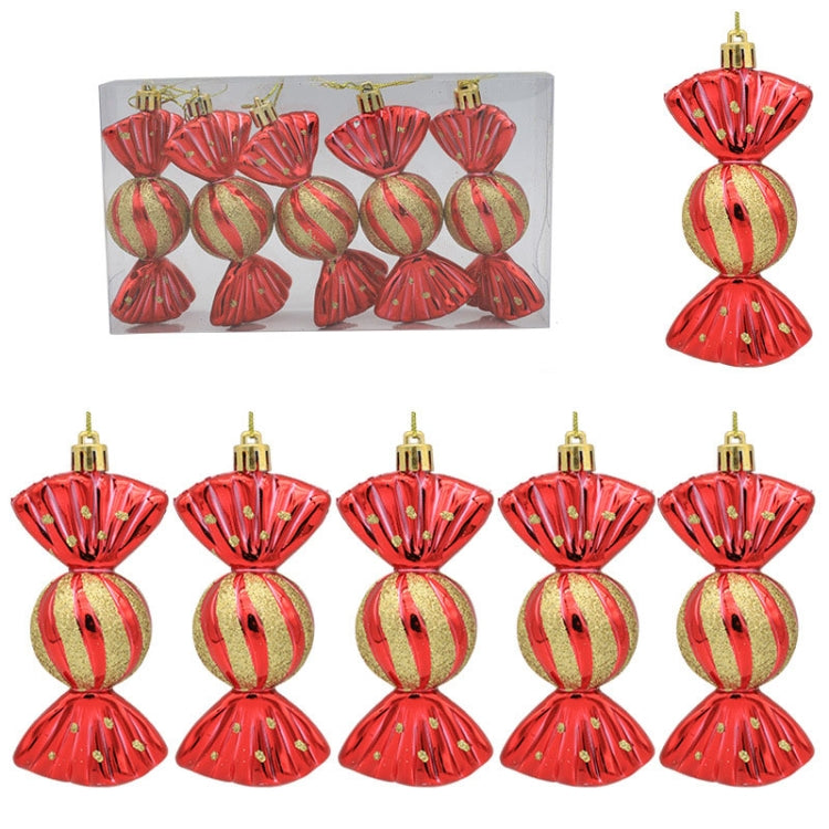 5PCS/Box Christmas Decoration Electroplating Candy Props Gift Box Props