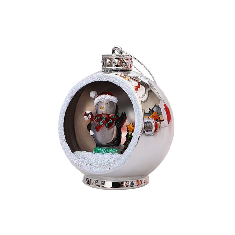 Colorful Lights Electroplating Christmas Ball Semicircle Luminous Decorative Ball