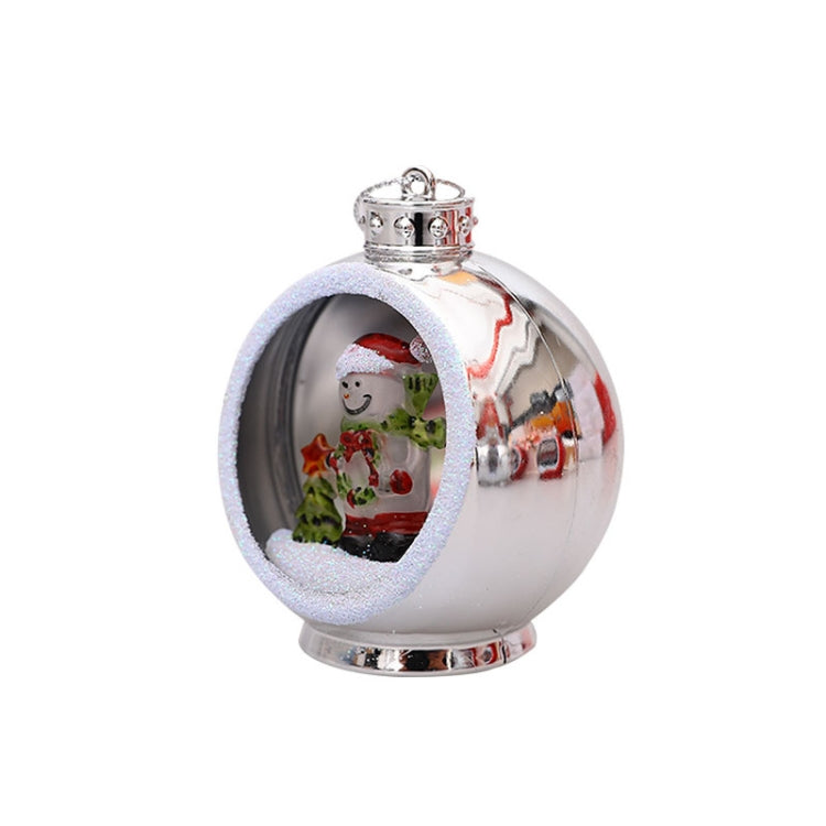 Colorful Lights Electroplating Christmas Ball Semicircle Luminous Decorative Ball