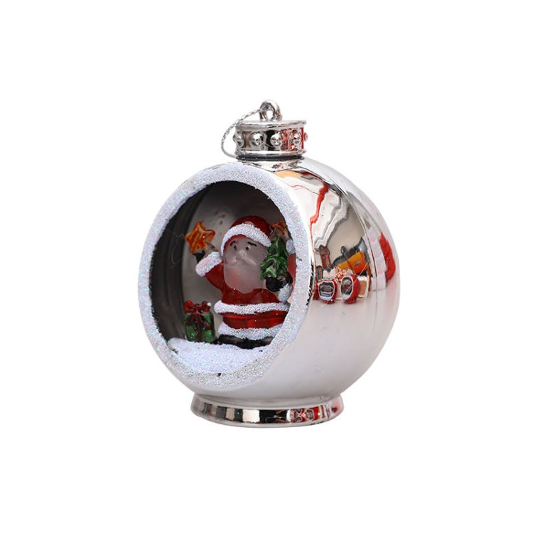 Colorful Lights Electroplating Christmas Ball Semicircle Luminous Decorative Ball