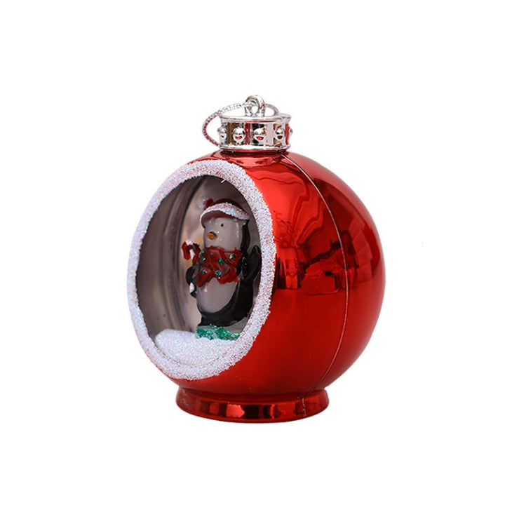 Colorful Lights Electroplating Christmas Ball Semicircle Luminous Decorative Ball