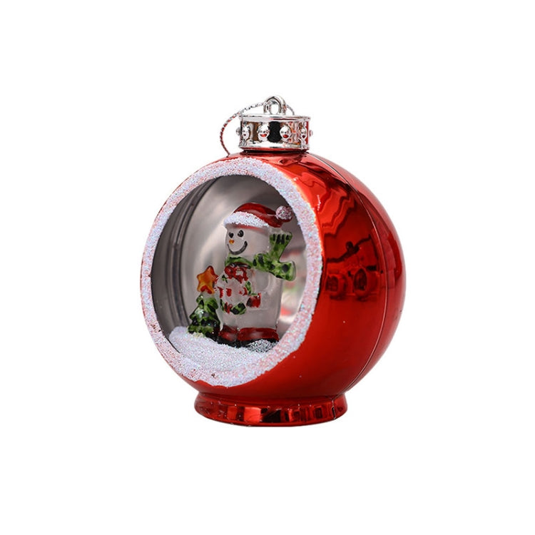 Colorful Lights Electroplating Christmas Ball Semicircle Luminous Decorative Ball