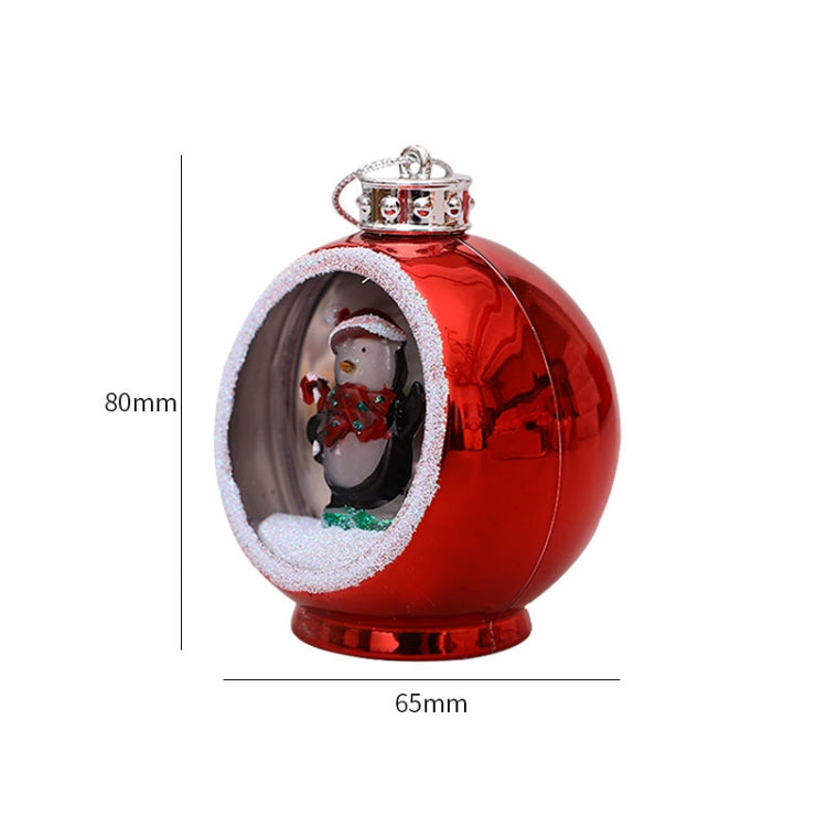 Colorful Lights Electroplating Christmas Ball Semicircle Luminous Decorative Ball