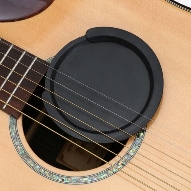 Silicone Folk Acoustic Guitar Sound Hole Cover Guitar Anti-whistle Mute