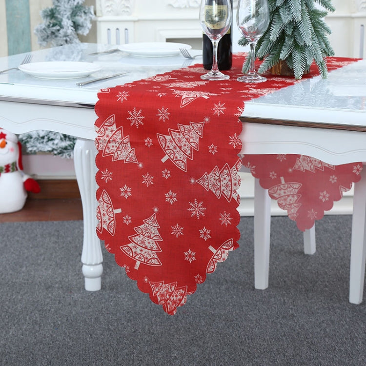 Christmas Decoration Print Table Flag Restaurant Family Party Tablecloth