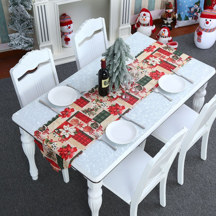 Christmas Decoration Print Table Flag Restaurant Family Party Tablecloth