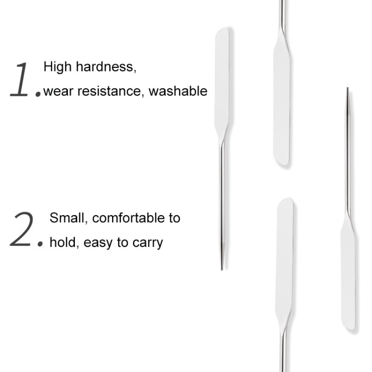 3 PCS Stainless Steel Toner Stick For Making Up And Manicure